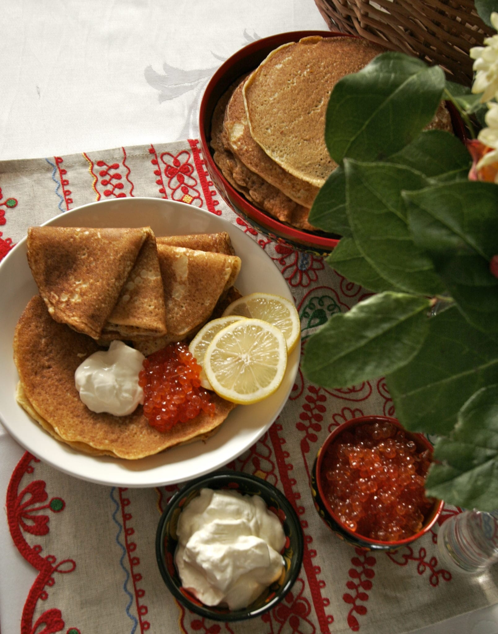 Blinis - Incredibly good Russian pancakes - serve with ro