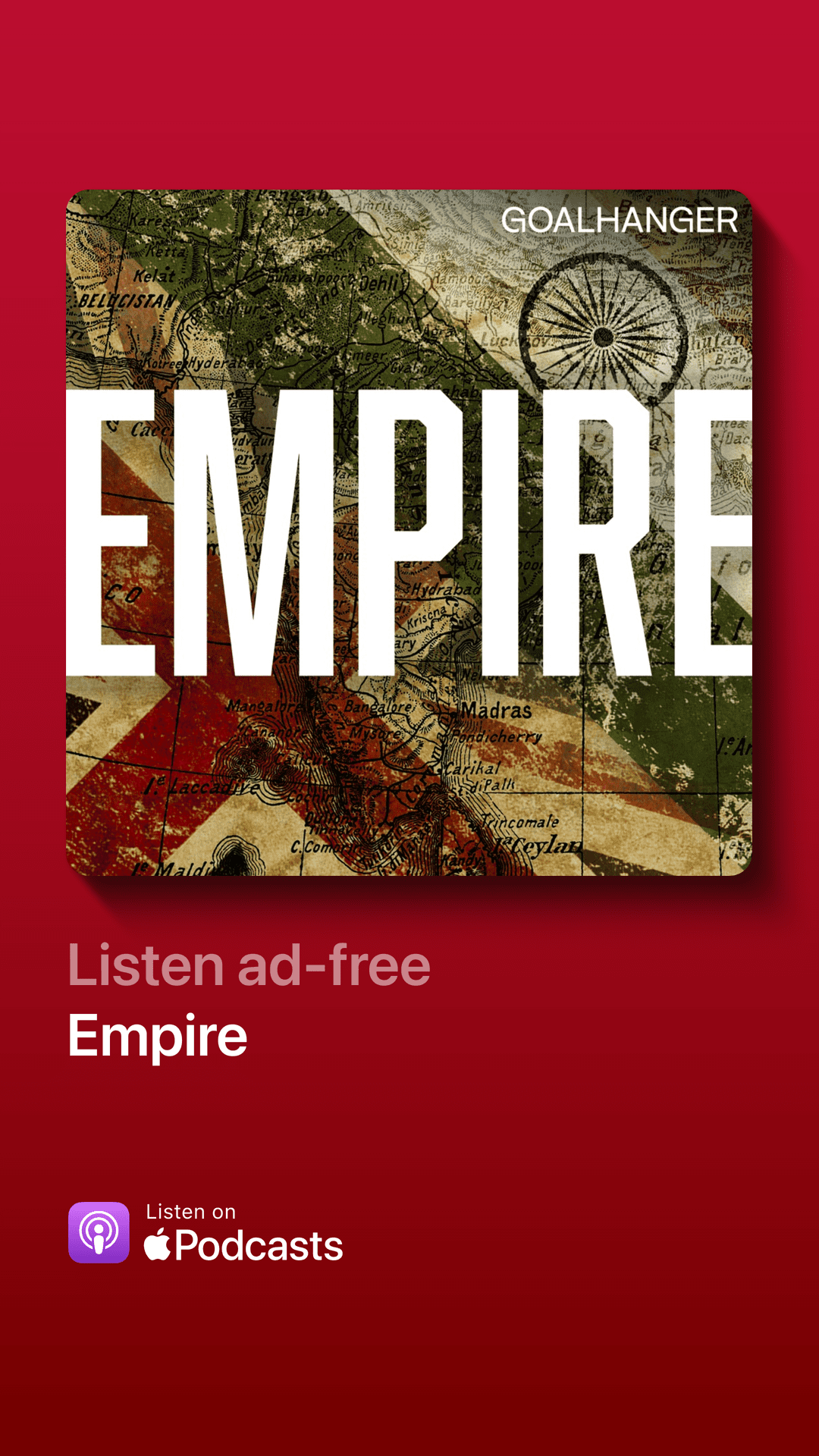 red rectangle with the Empire podcast cover